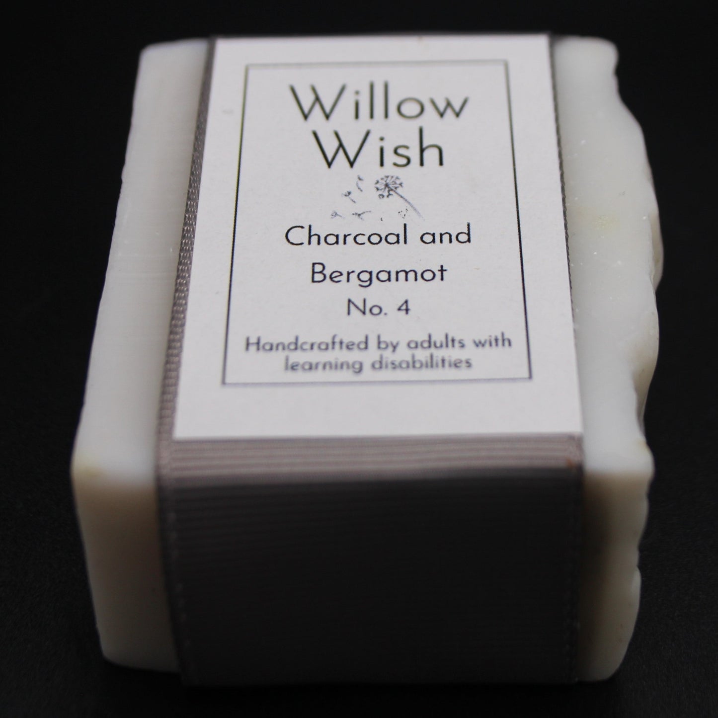 Willow Wish Organic Vegan Soap No.4 Charcoal and Bergamot