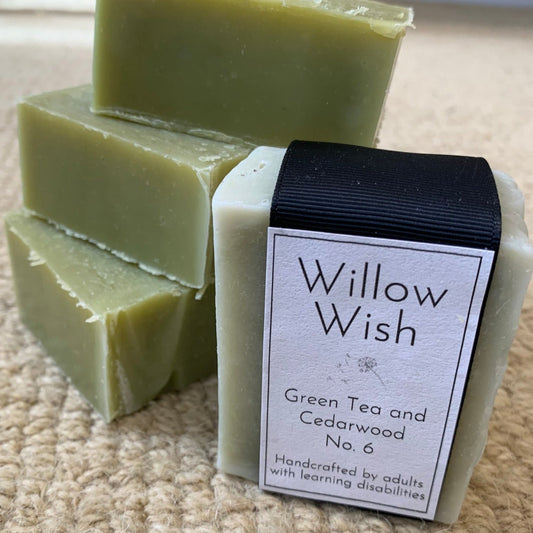 Willow Wish Organic Vegan Soap No.6 Green Tea and Cedarwood