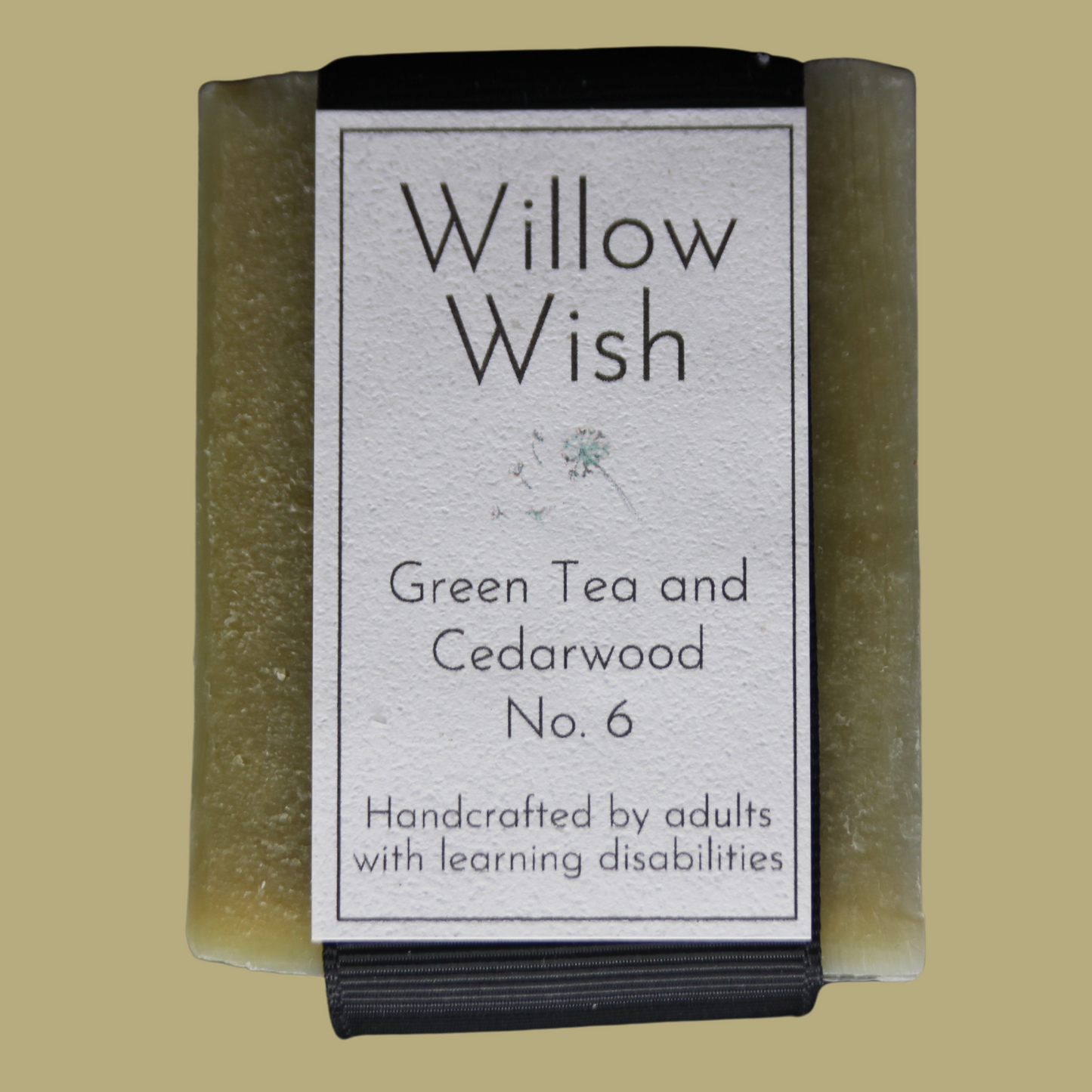 Willow Wish Organic Vegan Soap No.6 Green Tea and Cedarwood